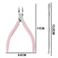 thumbnail image 2 of ENTASSER Cuticle Nipper with Cuticle Pusher - Stainless Steel Cuticle Clipper Cutter Nail Cuticle Remover Tools for Fingernails and Toenailspowder, 2 of 6