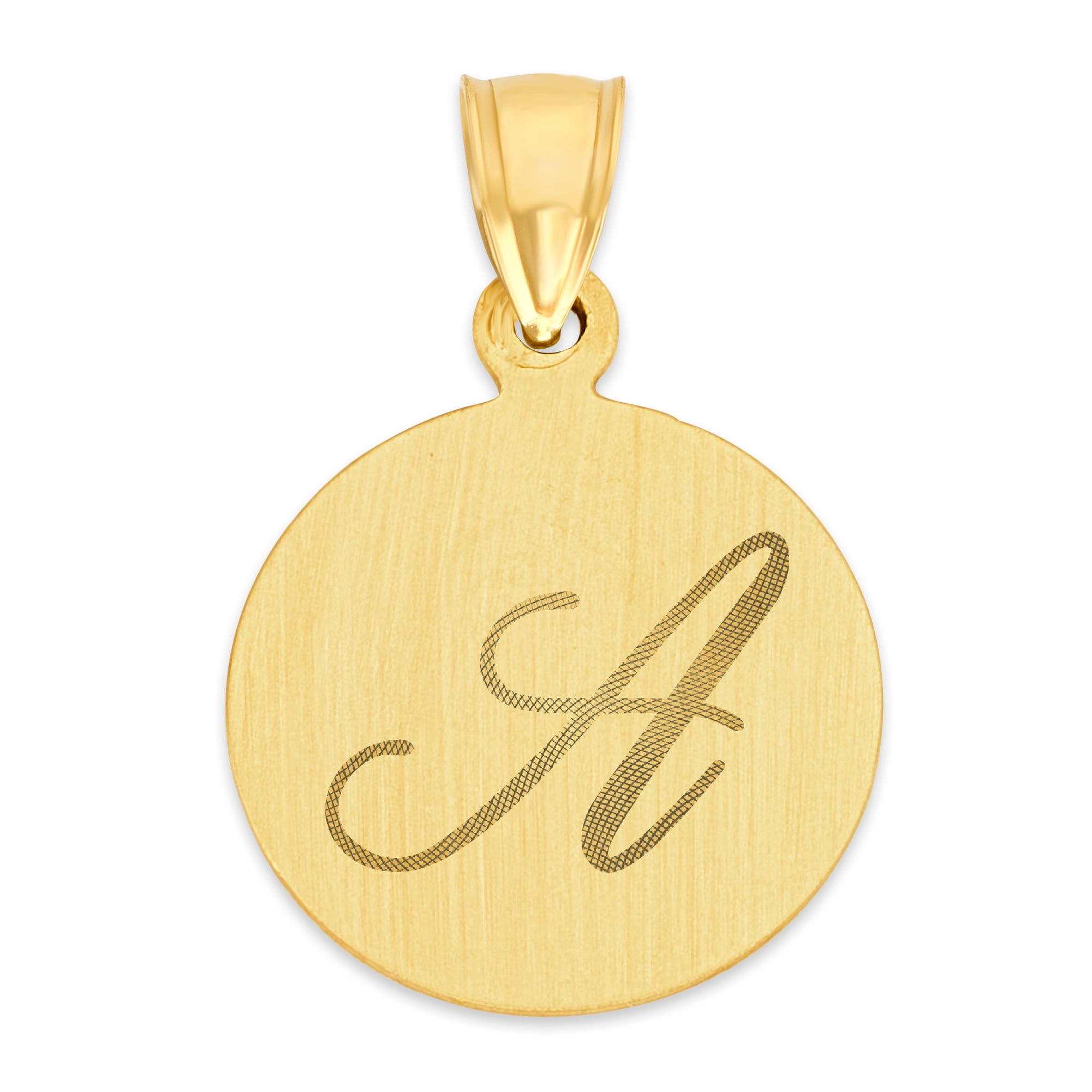 10k gold pendant photo engraved Clearance