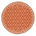 thumbnail image 5 of SAFAVIEH Courtyard Cori Bordered Indoor/Outdoor Area Rug, Terracotta/Light Beige, 2'7" x 5', 5 of 10