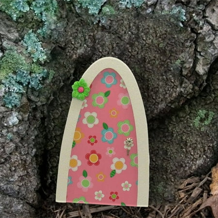 

Funny Ornaments Fairy Gate Garden Decorative Tree Hole Wooden Door Decorative Stub Gate 10cm/3.9in