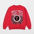 thumbnail image 5 of Women's Gameday Couture Red Texas Tech Red Raiders Classic Archives Oversized Premium Fleece Sweatshirt, 5 of 5