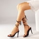 thumbnail image 5 of Zapatos de mujer Correas cruzadas casuales Tacones súper altos Punta estrecha Estilo romano Sandalias negras Stilettos Wmkox8yii  hfjk3952, 5 of 9