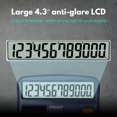 thumbnail image 2 of Calculadora TRULY 837A Pro de 12 dígitos, doble alimentación, metal, 2 of 7