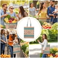 thumbnail image 4 of Sac en Toile Grain de Bois Bohème – Style Nordique Sac de Courses Réutilisable, 4 of 6