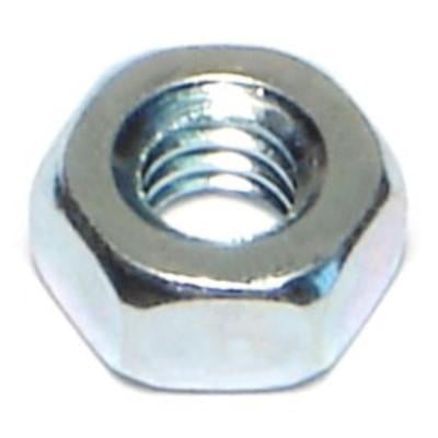 1/4"-20 Zinc Plated Grade 5 Steel Coarse Thread Hex Nuts (32 pcs.)
