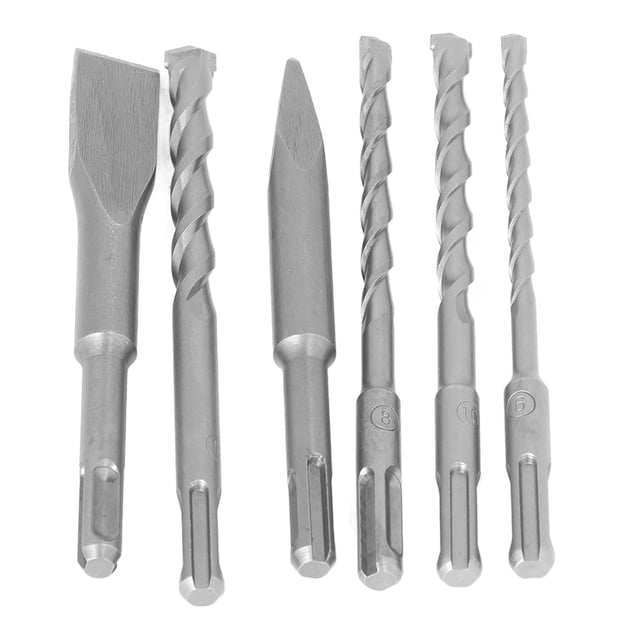 Kit De Cinceles Para Brocas, Resistente Al Desgaste, Mantenimiento Fresco, Juego De Brocas De Alta Dureza, 6 Piezas Para Hormigón Para Piedra