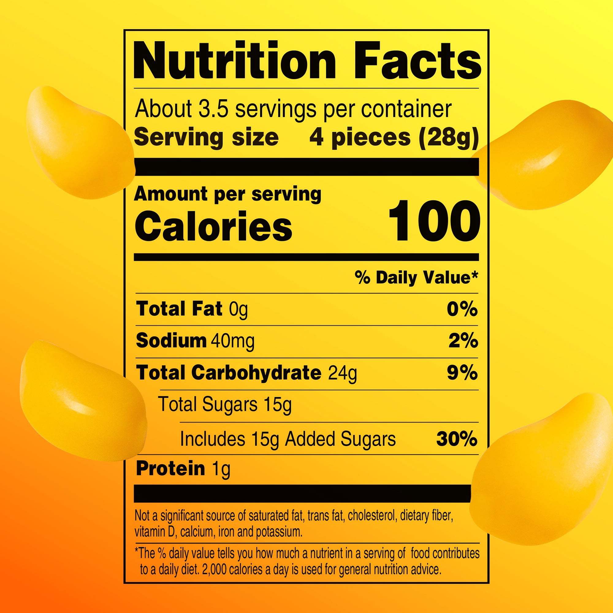AMOS Peelerz Mango, Peelable Gummy Candy, Real Fruit Flavor, 1 Count, 3.5 oz Bag