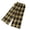 Yellow, variant on Bovxnpu Girls Plaid Wide Leg Pants Loungewear Pants Plaid Straight Leg Girls Summer Fashion Daily Casual Comfortable Wear Pants