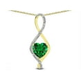 thumbnail image 2 of Star K� 8mm Simulated Emerald Heart Infinity Loop Pendant Necklace, 2 of 9