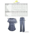 thumbnail image 2 of Natural UniformsWomen's Ultra Soft Stretch Mock Wrap Scrub Top and Pants 82019200NA (True Royal Blue, X-Small), 2 of 7