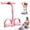 Pink-a, variant on Multifunction Pedal Resistance Band, Portable Pedal Resistance Band with Handle, Upgrade 6-Tubes Natural Rubber Foot Tension Rope, Elastic Yoga Fitness Bands