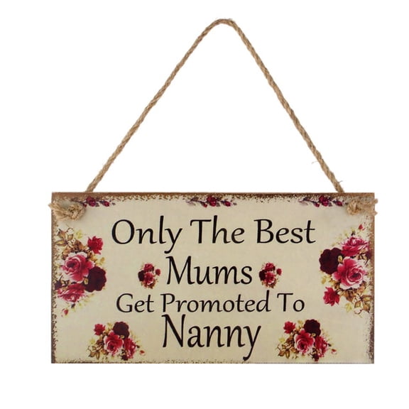 Utoimkio Mother's Day Wooden Hanging Ornaments Handmade Cutouts Hanging Gift Tags Craft Gift for Mom,Mothers Day Gift with Strings for DIY Craft Home Tree Decor