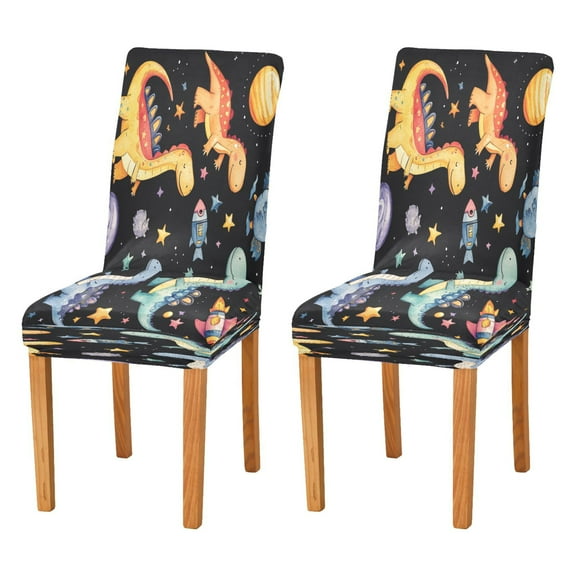 BZSMCE Chairs Slipcovers Dining Chair Covers Cute Dinosaur Creative Pattern