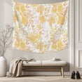 thumbnail image 5 of Yellow Flowers Tapestry for Bedroom Wall Hanging Tapestry, Watercolor Summer Botanical Floral Ceiling Backdrop Tapestries Poster Blanket Wall Decor for Teens Room Living Room Dorm 59" x 79", 5 of 8