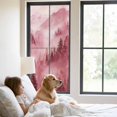 thumbnail image 3 of Pink Mountain Window Privacy Film, Misty Forest Nature Woodland Pine Tree Landscape Static Cling UV Sun Blocking Tint Film Heat Control Windows Films for Bedroom Bathroom, Window Stickers 29.5"x78.7", 3 of 8