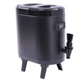 thumbnail image 3 of Insulated Beverage Dispenser with Spigot,1.6 Gal Food Grade Stainless Steel Elliptical Insulated Thermal Hot and Cold Drink Dispenser Black, 3 of 7