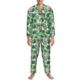 thumbnail image 3 of Disketp Succulents 1 Mens Pajama Set, Soft Warm Long Sleeve Sleepwear, Cozy Button-Down Pjs for Men-Small, 3 of 7