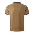 thumbnail image 3 of Caqnni Men's Short Sleeve Polo Shirt Golf (Available in Big & Tall) (Coffee,3XL), 3 of 5