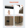 thumbnail image 6 of VEVOR Bypass Door Hardware, 4ft Heavy Duty Bypass Sliding Door Hardware Kit, Aluminum Alloy Sliding Closet Door Hardware Set with Finger Pulls, for 2 Door System, Fit Door Thickness 1 3/8 " - 1 3/4", 6 of 10