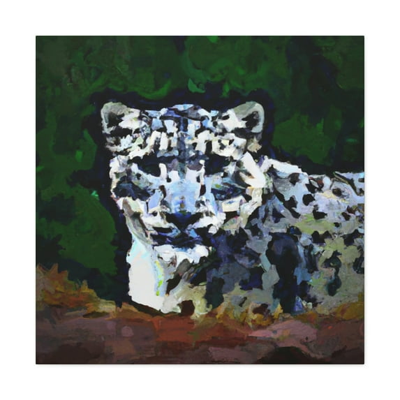 Frozen Moonlight Leopard - Canvas