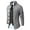 Grey, variant on Iceglad Mens Long Sleeve Stand Collar Cardigan Sweaters Button Down Cable Knitted Sweater