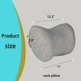 thumbnail image 3 of Car Headrest & Lumbar Support Cushion, Car Neck Pillow Kit, Memory Foam Ergonomic Car Headrest and Lumbar Support for Driving Fatigue Relief, Comfort and Support Your Neck and Back Neck Pillows-grey, 3 of 6