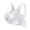 White, variant on mihongmao Pumping Bra Plus Size Bra Women Seamless Sports Bra Wirefree Yoga Bra with Removable Pads Khaki 3X