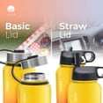 thumbnail image 5 of ALBOR Triple Insulated Water Bottle with Straw and 4 interchangeable lids Stainless Steel And Leak Proof 32 Oz Ombre Yellow Peach, 5 of 7