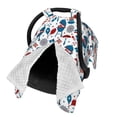 thumbnail image 2 of Naloa Fourth Of July Party Baby Car Seat Cover, Breathable Baby Carrier Cover, Multiuse Baby Carrier Cover & Nursing Breastfeeding Cover, 2 of 5