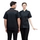 thumbnail image 1 of Ropa de chef Ropa de cocina de verano de manga corta Ropa de trabajo de restaurante occidental Ropa de cocina blanca de gran tamaño Ropa de trabajo de chef para hombres y mujeres, 1 of 1