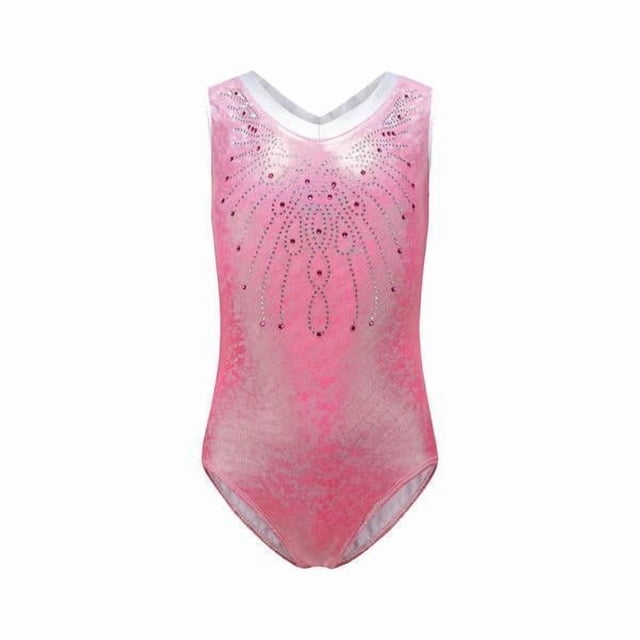 Conjunto de leotardo de gimnasia para niña (paquete de 2-3), ropa deportiva para baile, vestido brillante. 3 piezas