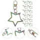 thumbnail image 4 of 30 piezas de llavero con broche de resorte en forma de estrella, gancho a presión, accesorios para llavero, 4 of 7