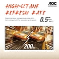 thumbnail image 3 of Aoc C27G4H2 Monitor Curvo Para Juegos De 27" Fhd 1920X1080 1500R 200 Hz Frecuencia De Actualización 0,3 Ms Tiempo De Respuesta Altura Ajustable Negro Compatible Con Switch Xbox Ps5, 3 of 5