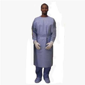 - Convertors Procedure Gown Non-Sterile, Universal, Blue, Tri-Layer SMS Fabric, Pack of 10
