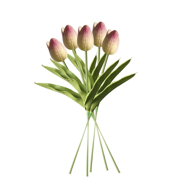 Mini flor artificial oficina en casa decoración floral fiesta de boda decorativa PU flor falsa, rosa roja 5 piezas seitruly ZHF0582-10B
