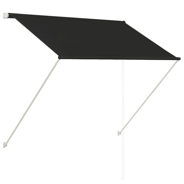 Toldo Retráctil vidaXL para Jardín y Patio Exterior Antracita