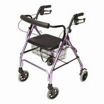 Lumex Walkabout Lite Fourwheel Rollator, Lavender, 6" Wheel