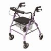 Lumex Walkabout Lite Fourwheel Rollator, Lavender, 6" Wheel
