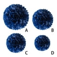thumbnail image 4 of Pom Pom Paper For Birthday Party Pom Pom Paper Balls Hanging Tissue Flowers Deep Blue 10inch, 4 of 9