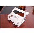 thumbnail image 3 of Vaskey Support pour Ordinateur Portable en Alliage d'Aluminium Pliable dissipation de Chaleur Support de Rangement Réglable Argent, 3 of 7