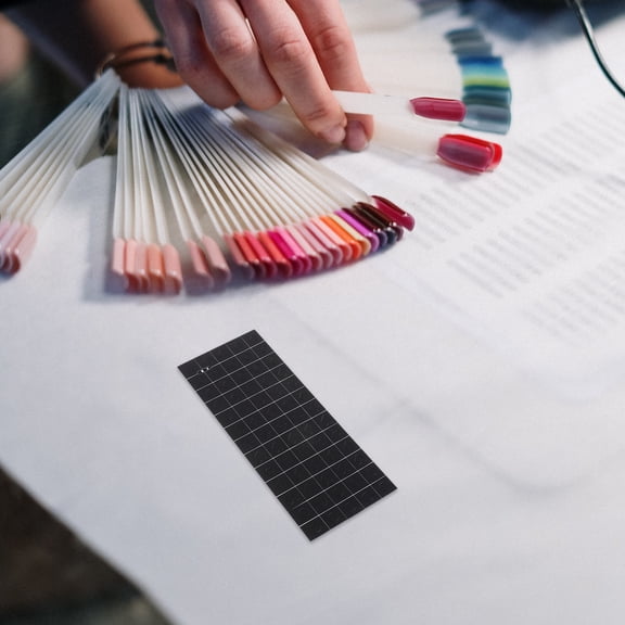 AURARMLET Durable Black Nail Stencils Easy to Use for Versatile Nail Art At Home