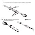 thumbnail image 4 of Vajilla Multifuncional Bsvklp 6 en 1 para Acampar Tenedor Plegable Cuchara, 4 of 9