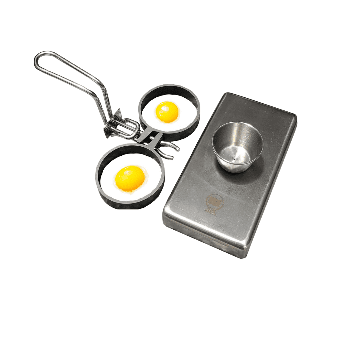 rattleware 2 Rings Egg Set- Commercial-Grade, Even Cooking, Heat-Resistant Handle, Ideal for Frying Eggs - Durable & Trusted by Professional Chefs