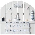 thumbnail image 2 of Jinsinto Retro Mediterranean Wood Calendar Removable Blocks Perpetual Wall Calendar, 2 of 5