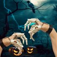 thumbnail image 3 of Paquete de 2 dedos articulados de Halloween Manos de esqueleto realistas de Halloween Horror TFixol Manos de esqueleto, 3 of 7