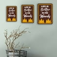 thumbnail image 4 of Portrait Round Plus Life Is Better In The Woods Wall or Door Sign | Funny Home Decor - Medium, 4 of 9