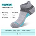 thumbnail image 6 of LOOIKOOS 12 Pairs Women Ankle Socks,Lightweight Low Cut Socks for Women Ankle Athletic Sports Running Short Casual Socks White Black with Tab, 6 of 7