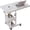 White, variant on EastVita White 60 x 40cm-Height Adjustable C Table with Wheels-Mobile Couch Snack Side Table with Tiltable Drawing Board-Sofa Bedside Laptop Stand C Shaped TV Tray with Storage Shelves