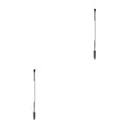 thumbnail image 4 of Vogacara Cepillo para cejas fácil Aplicación Cepillos para cejas Nylon Sombra de ojos de doble punta Herramientas para pestañas Plata blanca 2piezas, 4 of 6