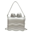 thumbnail image 3 of Bolso bandolera para mujer, bolso de cadena portátil informal para el trabajo nocturno de primavera y verano Argenta Pequeña Yuyangstore Bolsa de hombro, 3 of 8